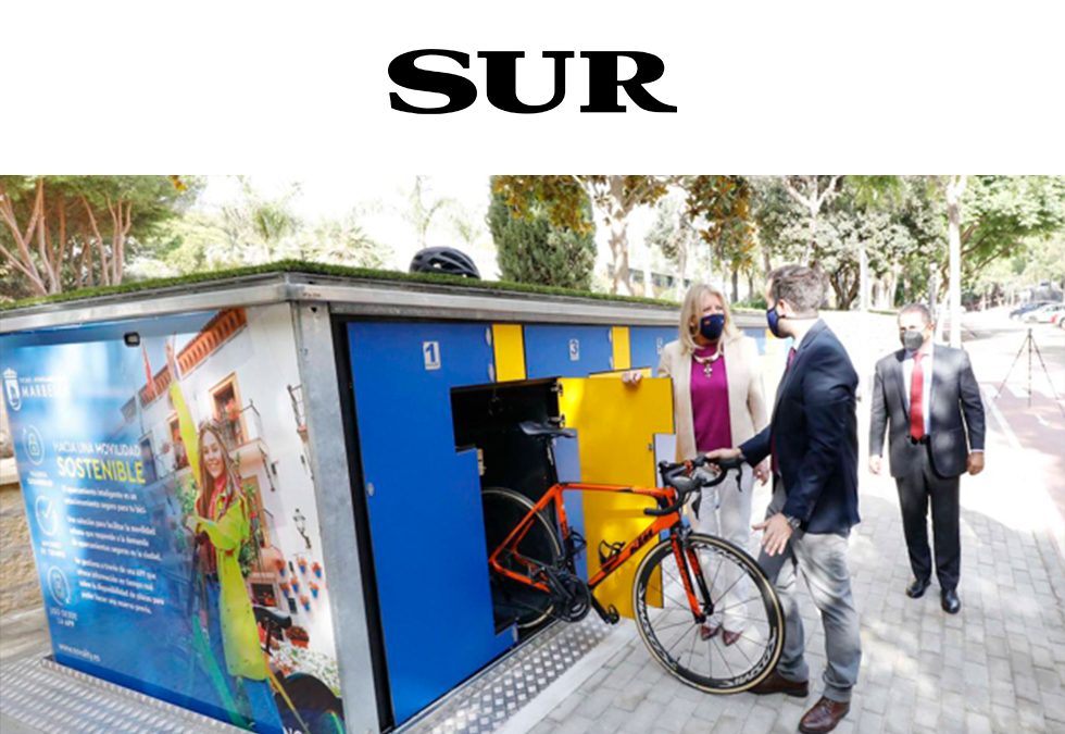 Marbella installe deux modules de stationnement pour vélos intelligents