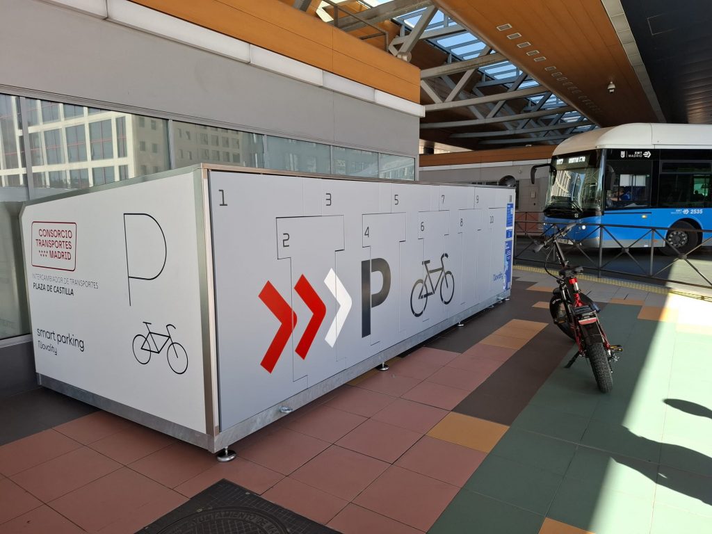 Aparcamiento inteligente para bicis en Madrid